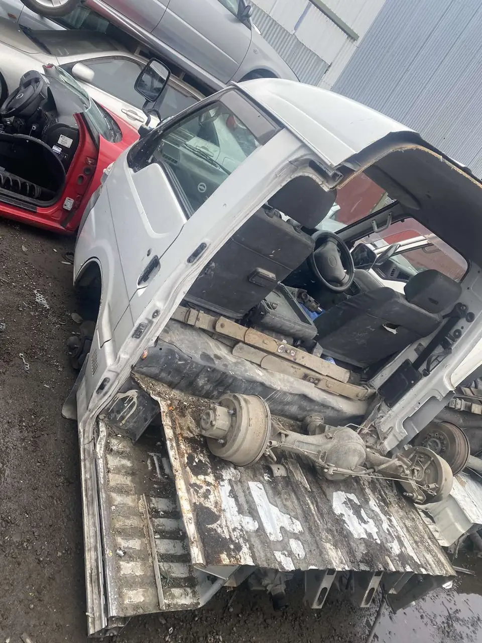 Wrecked semi truck bought for scrap