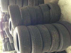 Stock of second hand and used car tyres shown. This includes used tyres for Toyota, Holden, Mitsubishi, Nissan, Ford, BMW and many other makes.